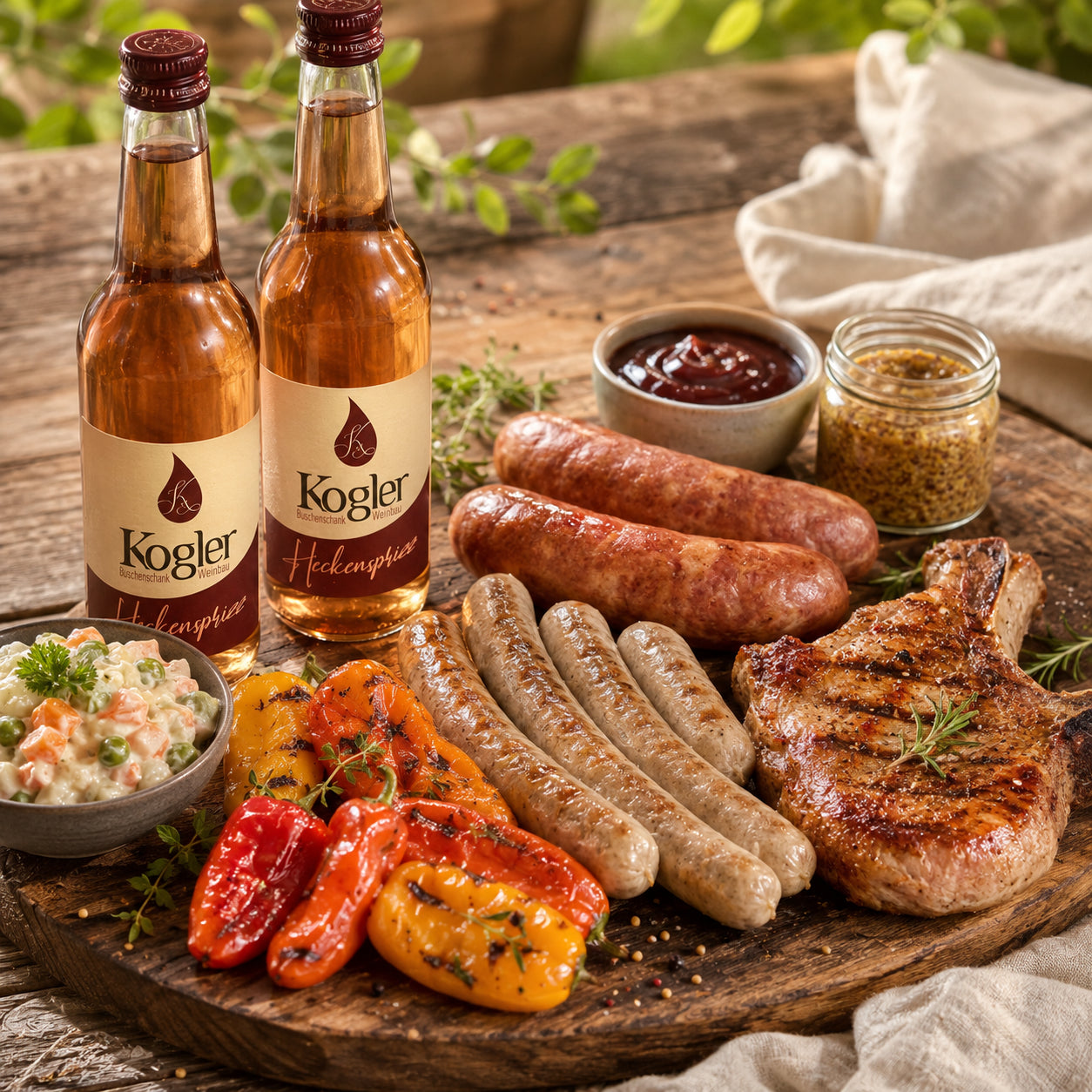 Deftig vom Grill – mit Fleisch für 2 mit Hunger inkl. Weinspritzer