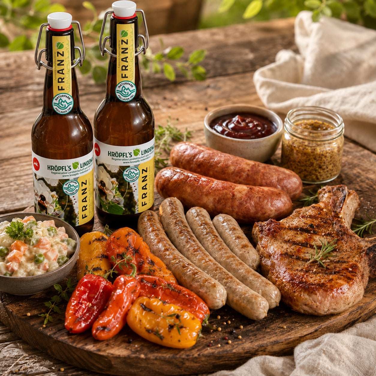Deftig vom Grill – mit Fleisch für 2 mit Hunger inkl. Bier