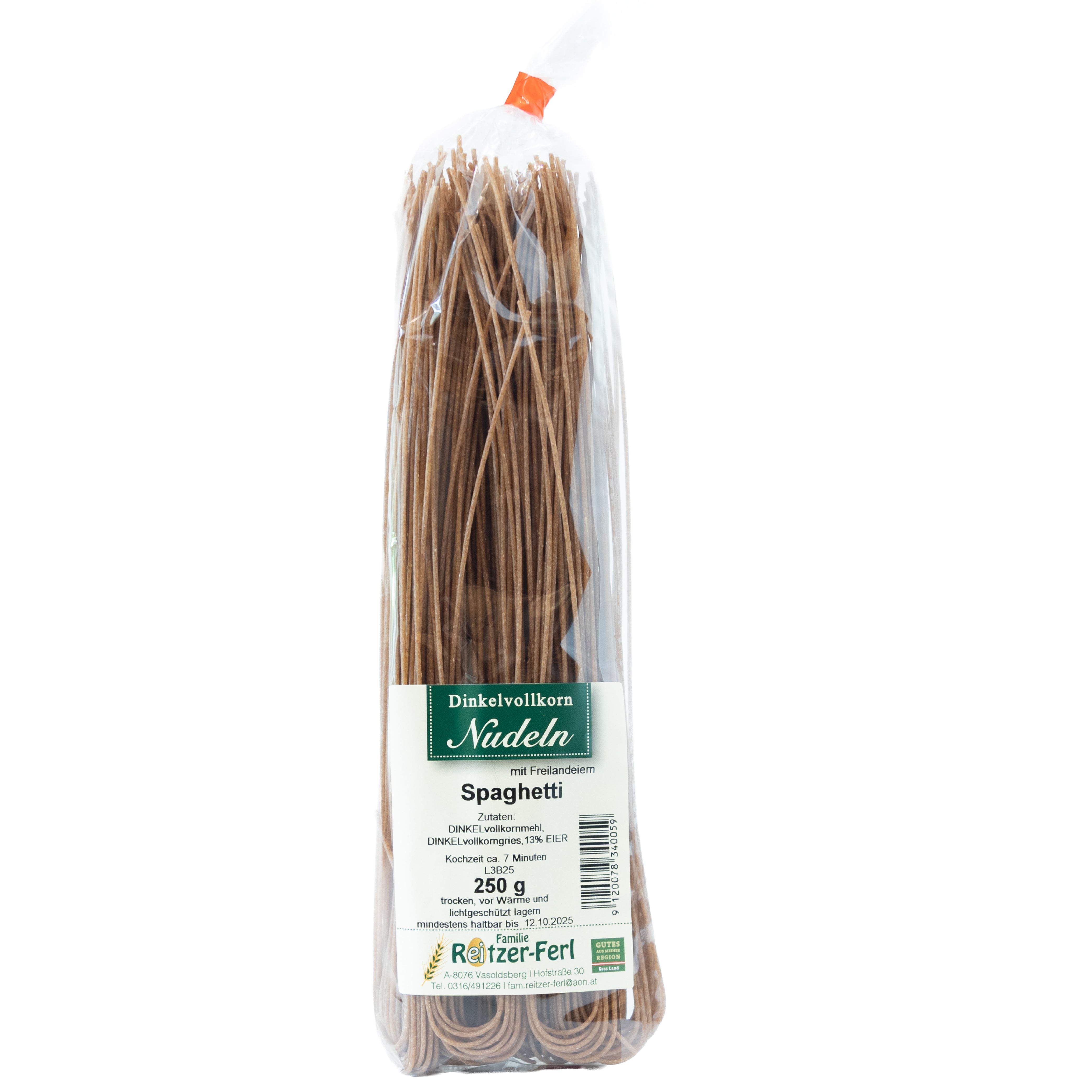 Dinkelvollkorn Spaghetti – Familie Reitzer-Ferl