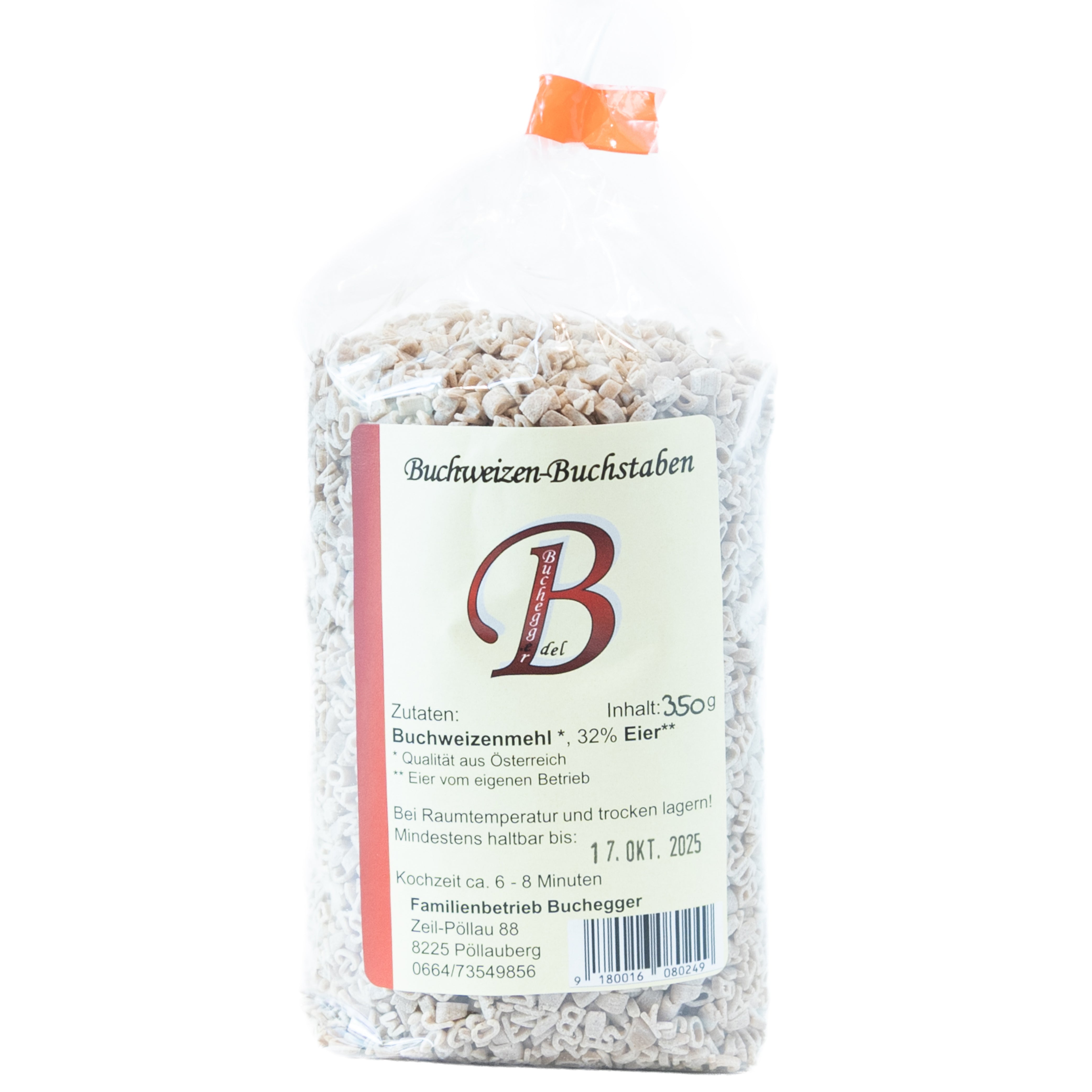 Buchweizen Buchstabensuppe - Familienbetrieb Buchegger