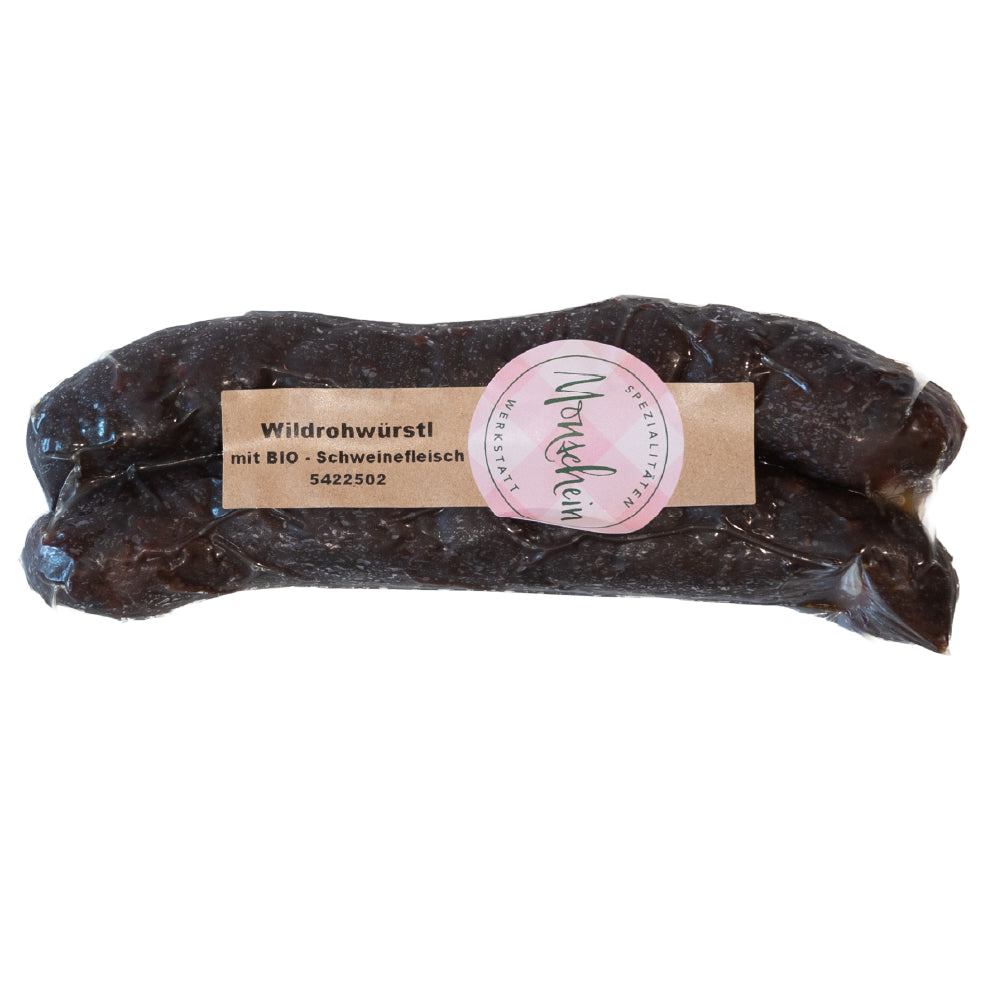 Bio Wildrohwürstl - Spezialitäten Werkstatt Monschein