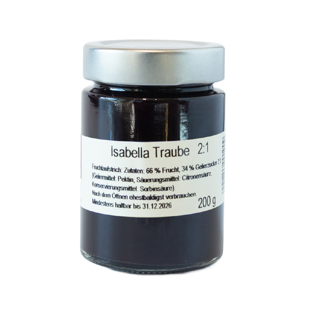 Isabella Traube Fruchtaufstrich - Naturparkbauernhof Pöltl
