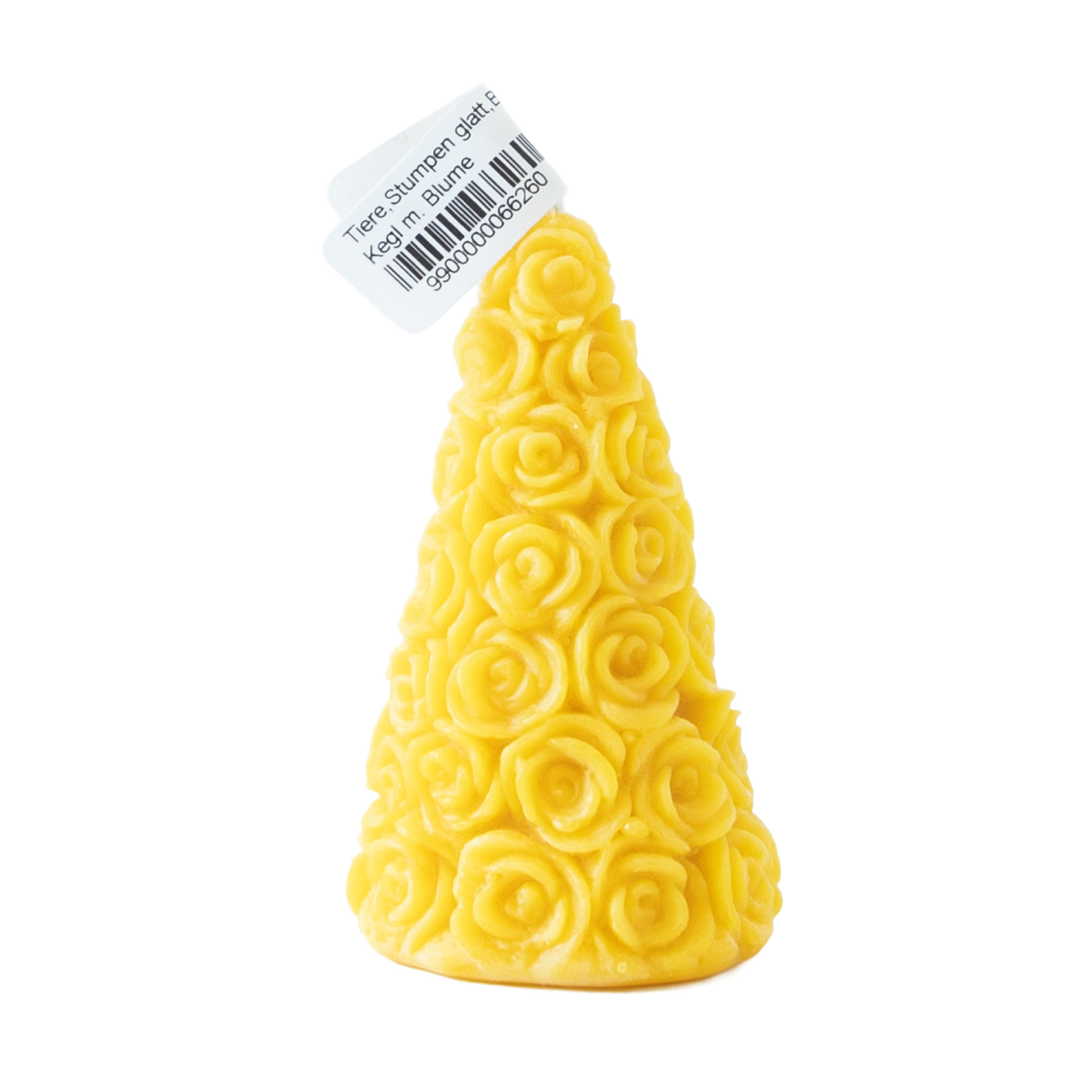 Bienenwachskerze – Kegel mit Rosen - Herbert Cividino