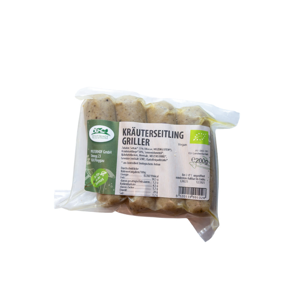 vegane Kräuterseitling Griller - Pfisterhof