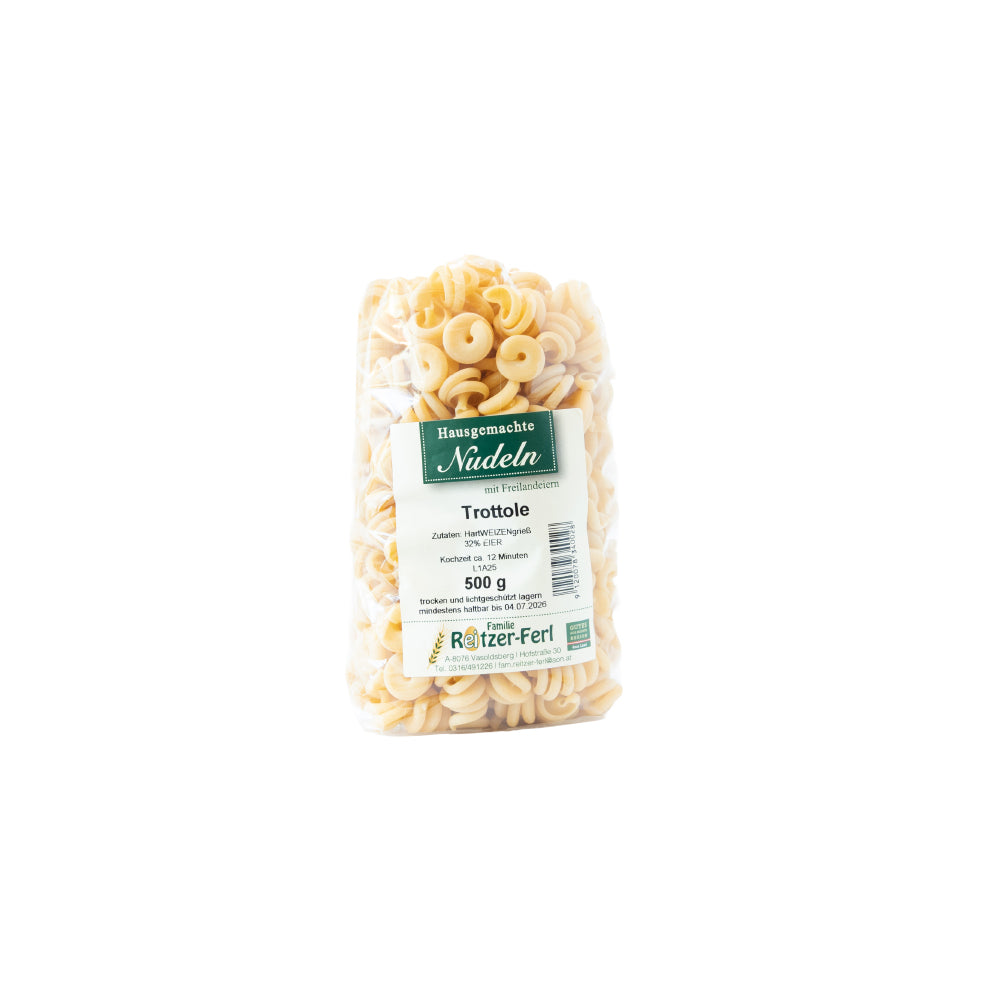 Trottole Nudel - Hausgemacht mit Freilandeiern 500 g