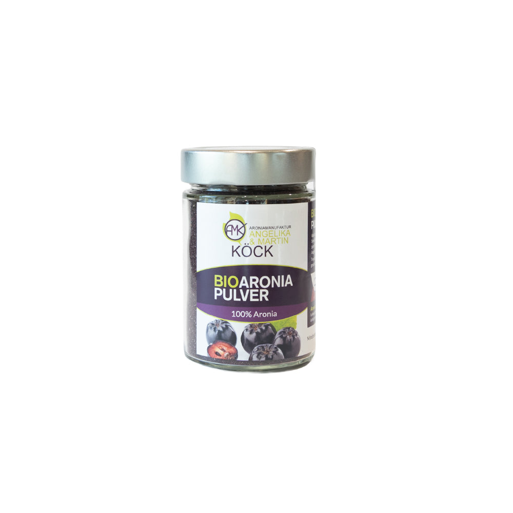 bio aronia pulver - angelika und martin koeck - naturpark-bauernladen-essen
