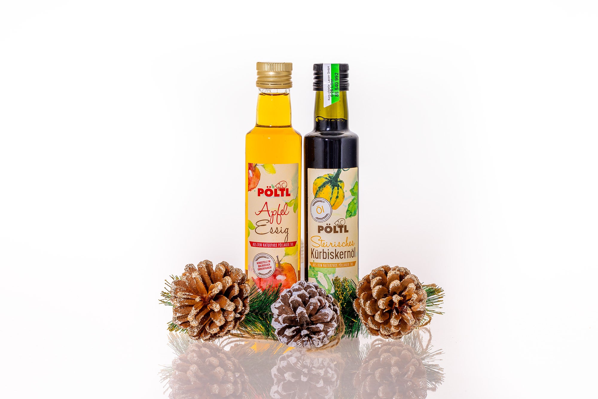 kuerbiskernoel apfelessig geschenkpaket set poeltl