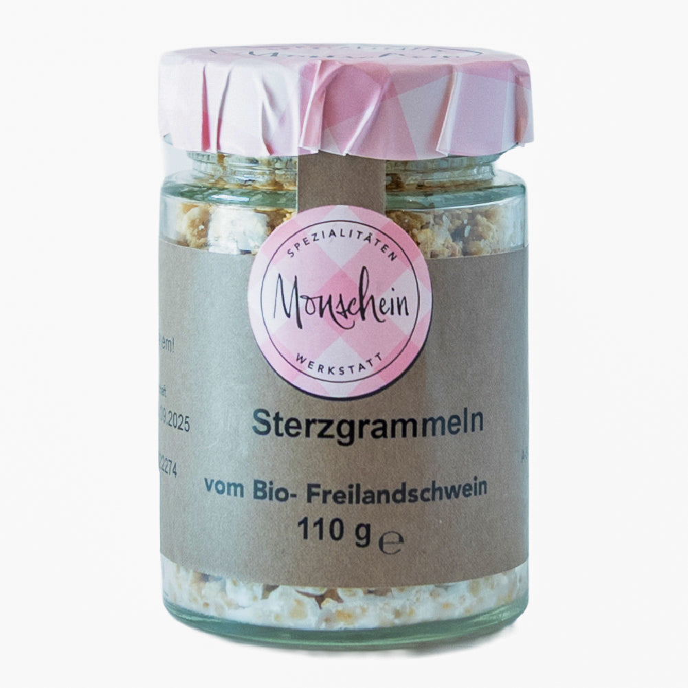 Sterzgrammeln vom Bio-Freilandschwein