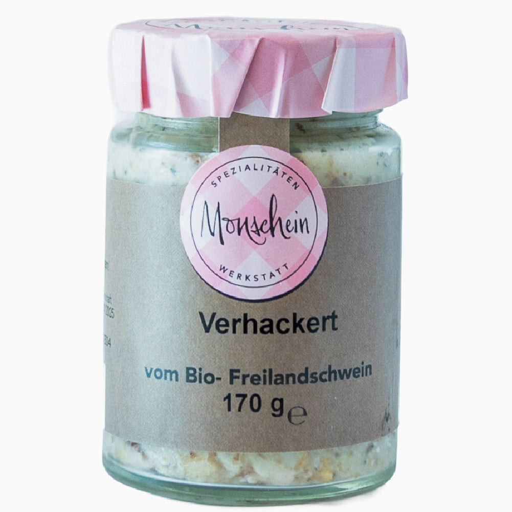 Verhackert 170 g vom Bio-Freilandschwein
