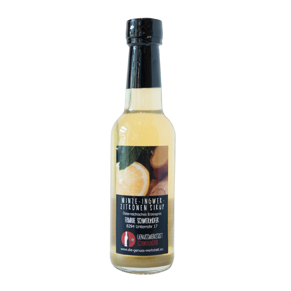 Minze-Ingwer-Zitronen Sirup - Genusswerkstatt Schweighofer