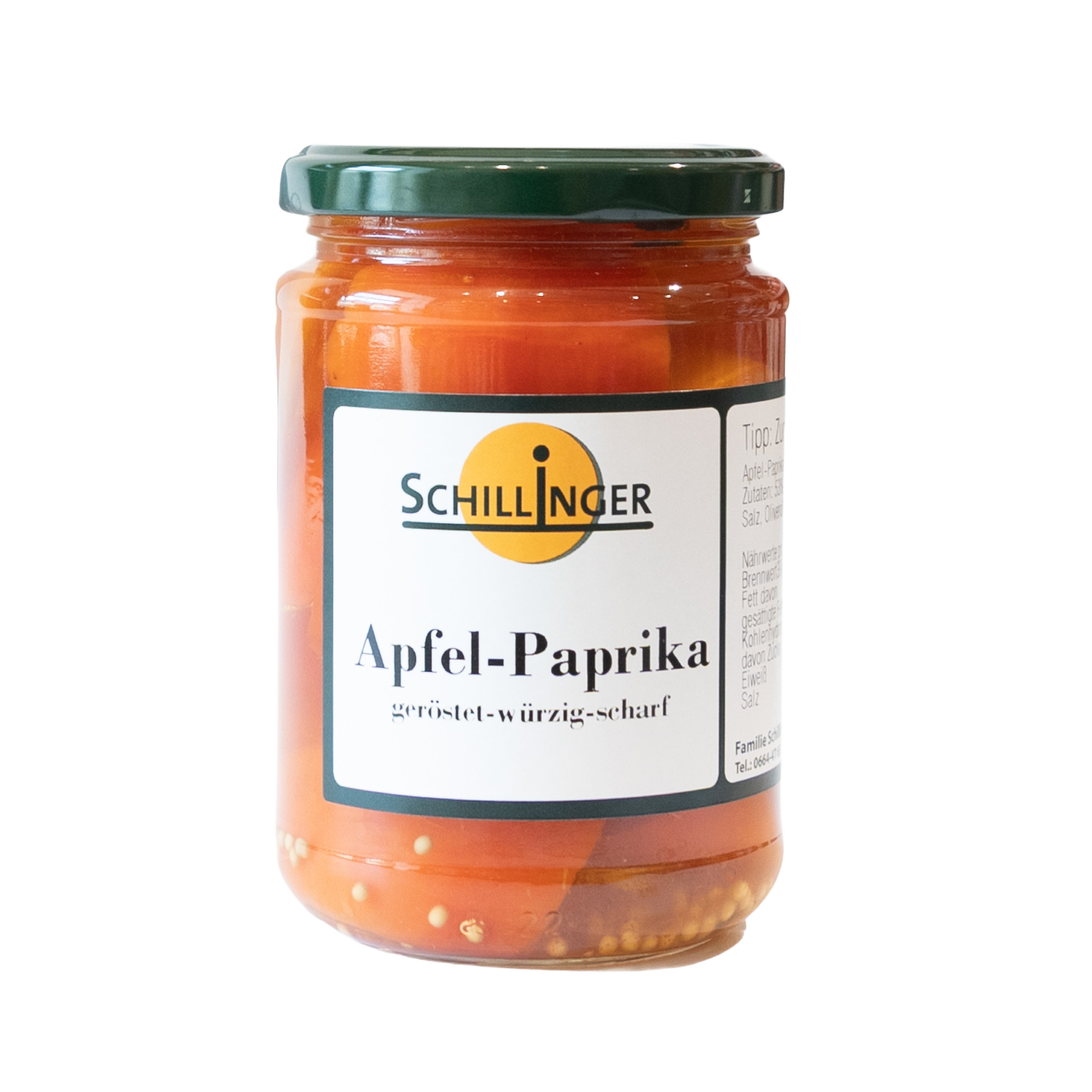 Apfel-Paprika im Glas