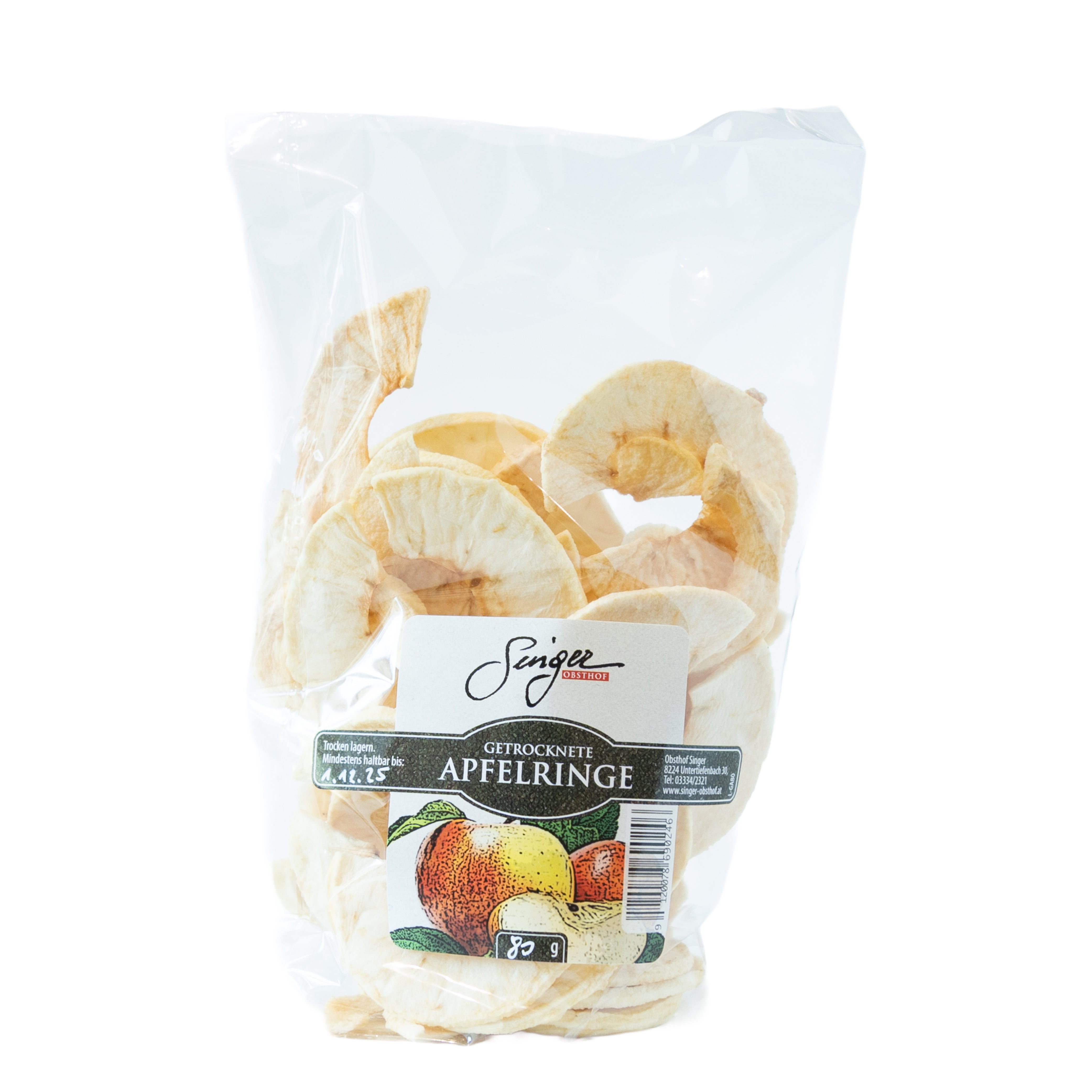 Getrocknete Apfelringe